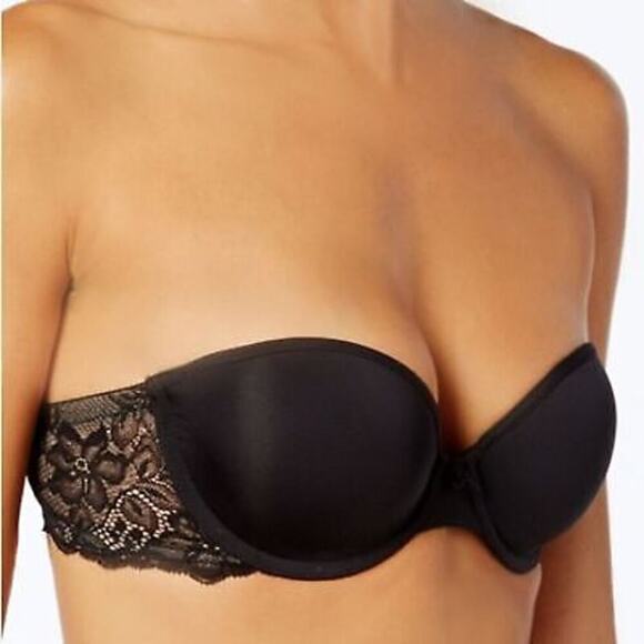 Wacoal B.Tempt’d Black Convertible Strapless Underwire Bra 36D - Picture 2 of 6